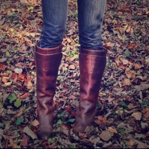 Frye Paige Boots size 8.5 Cognac Color
